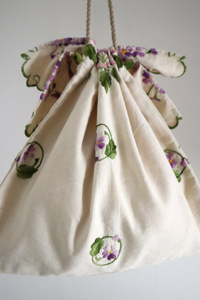 French Antique Violette Hand-Sewn Bag No.2
