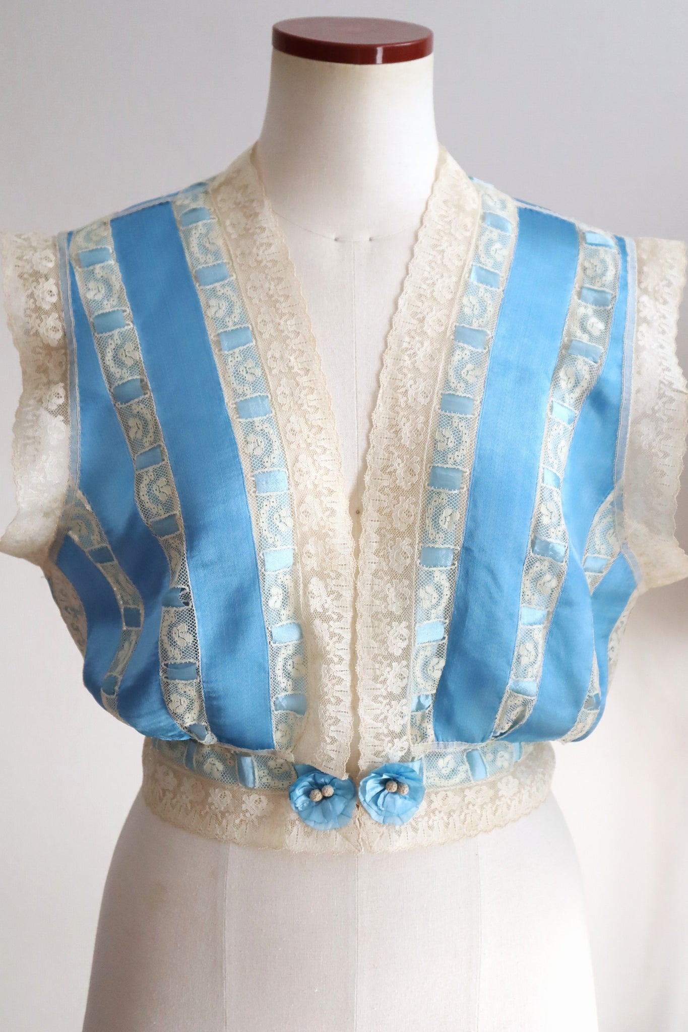 Handcrafted French Ribbon Corset Cover