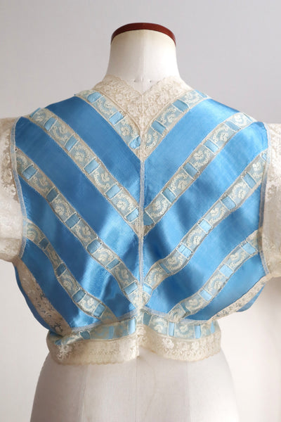 Handcrafted French Ribbon Corset Cover