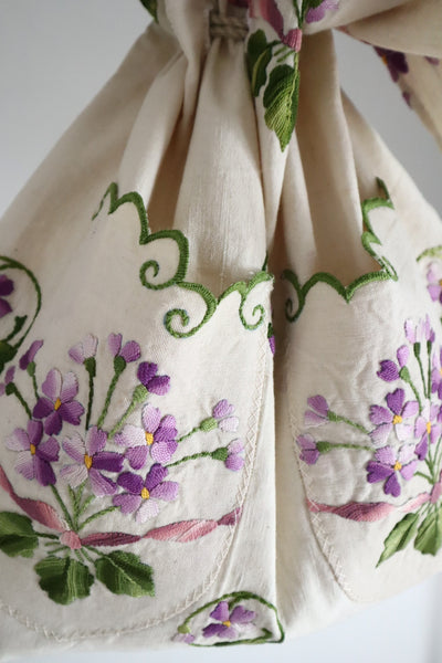French Antique Violette Hand-Sewn Bag No.2