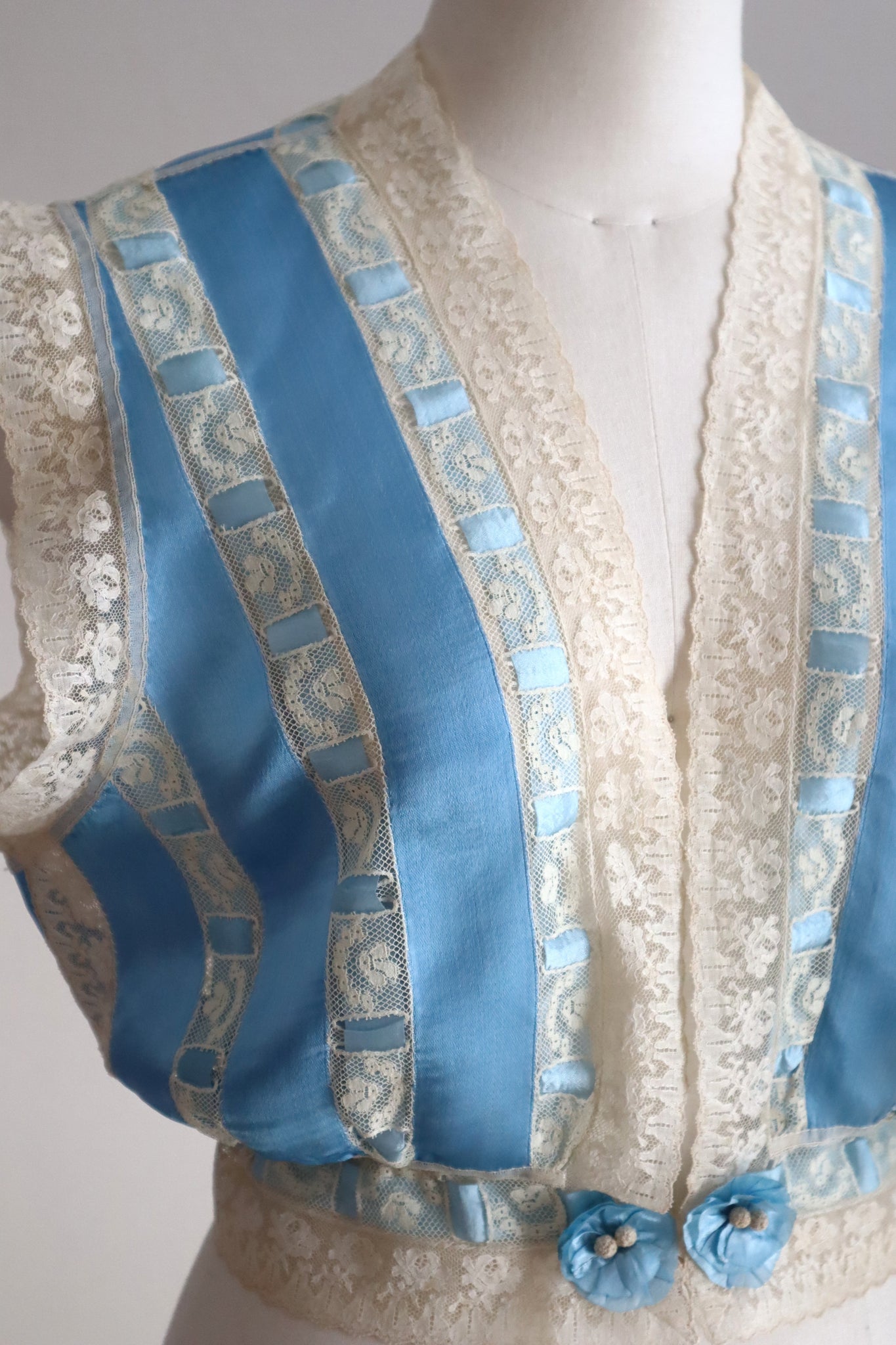 Handcrafted French Ribbon Corset Cover