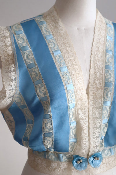 Handcrafted French Ribbon Corset Cover