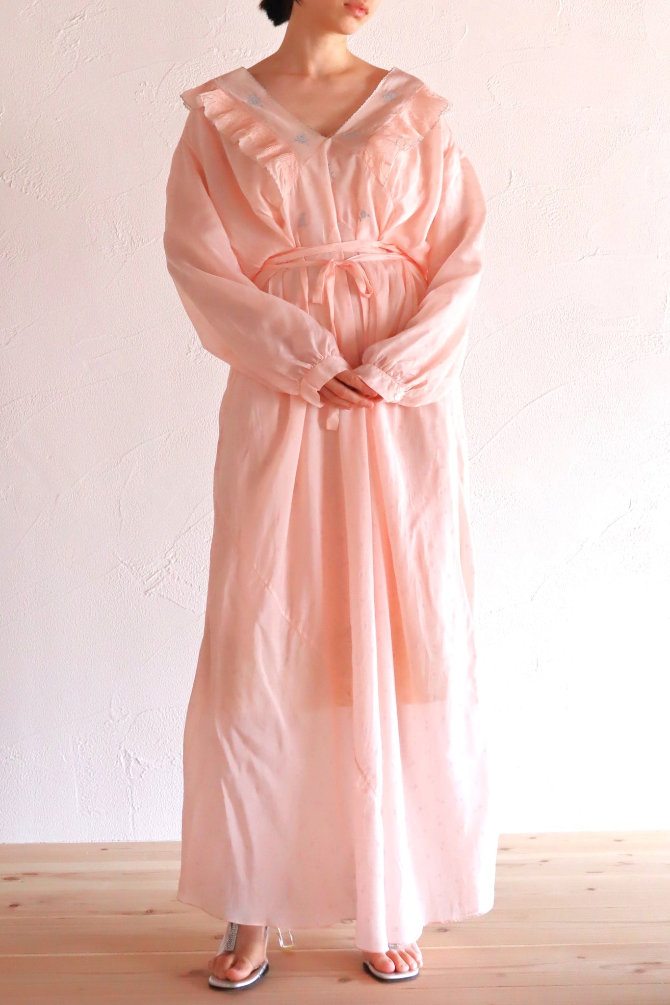 1940s Pale Pink Dress