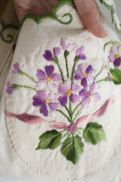 French Antique Violette Hand-Sewn Bag No.2