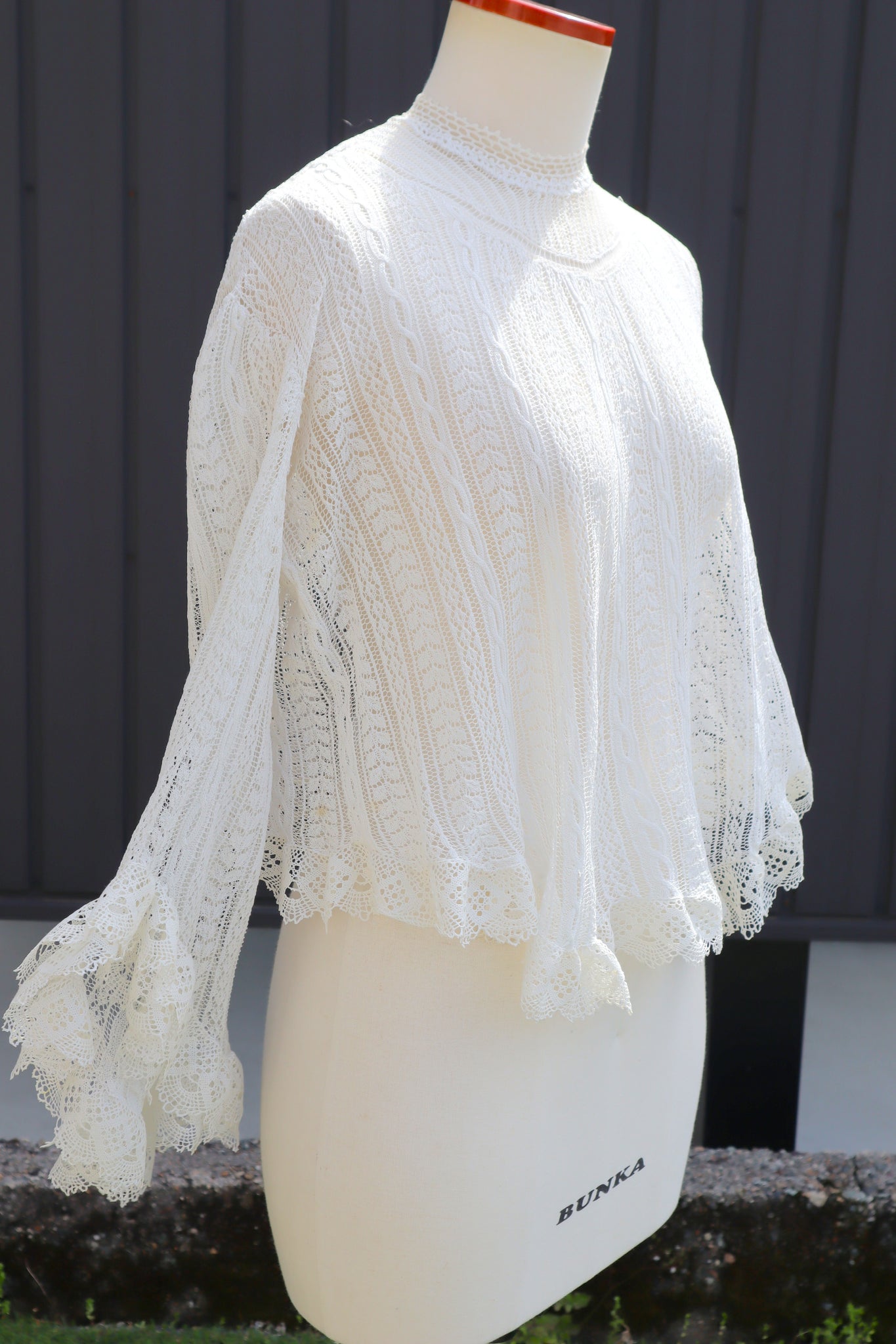 1910s French Fine Cotton Machine Knit Blouse