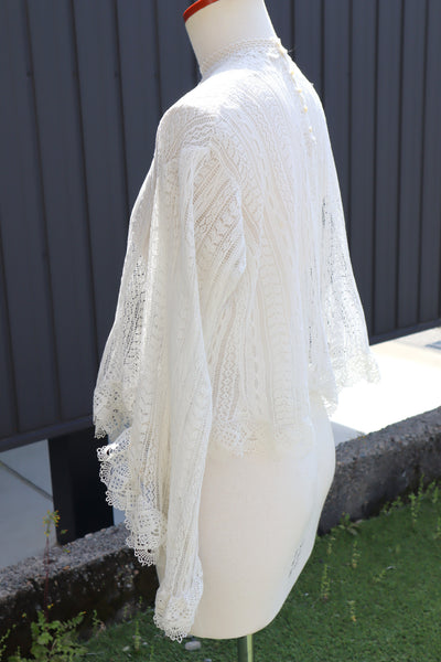 1910s French Fine Cotton Machine Knit Blouse