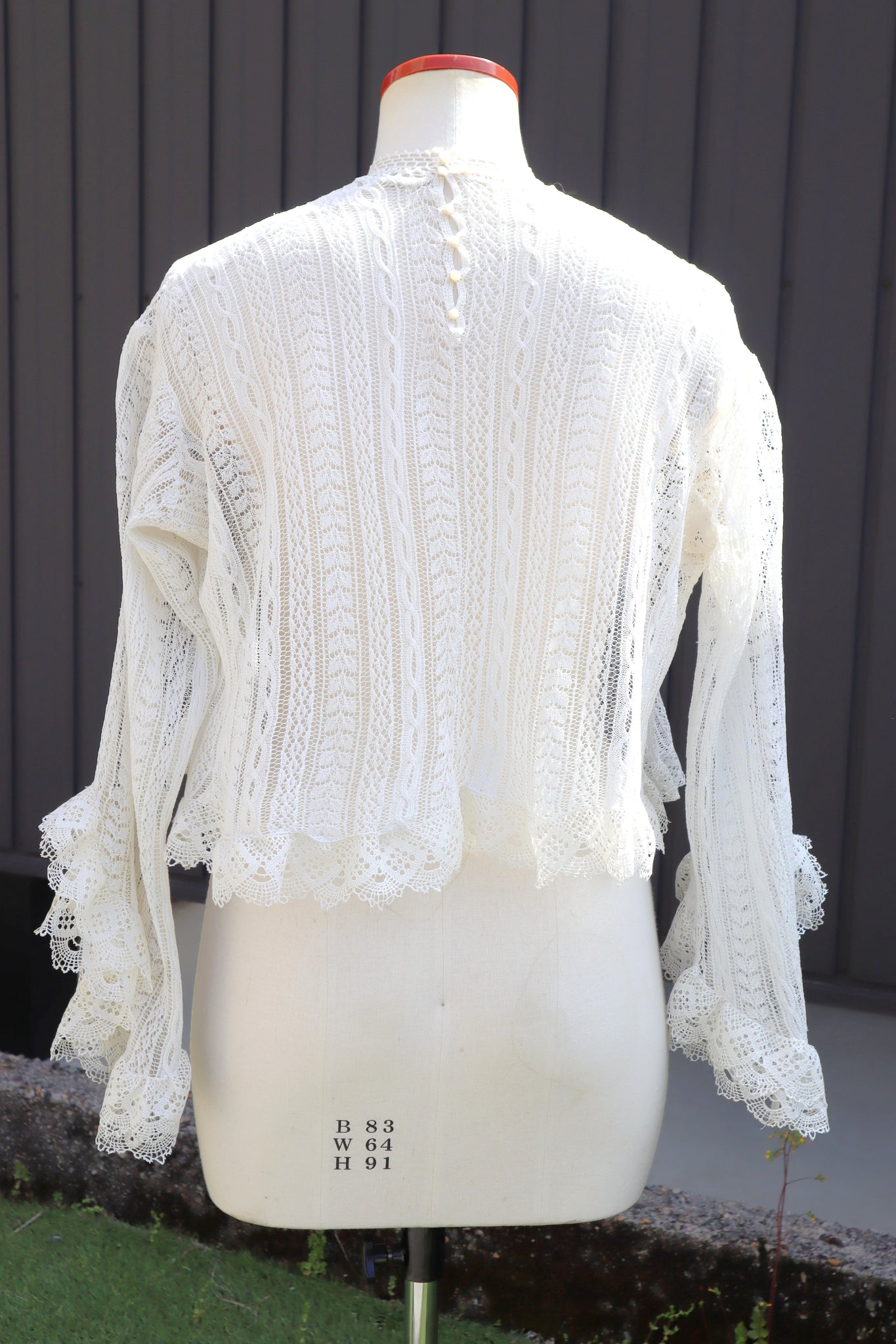 1910s French Fine Cotton Machine Knit Blouse