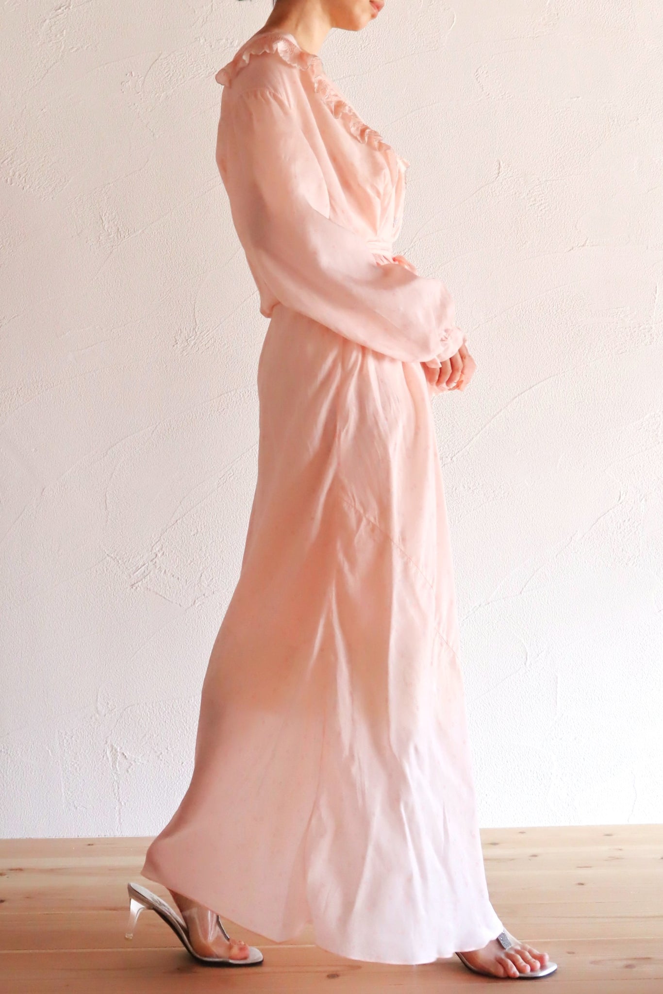 1940s Pale Pink Dress