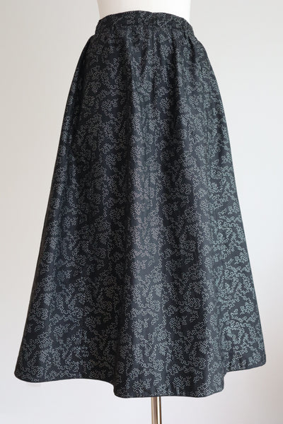 1890s~1900s Black Silver Dots Skirt