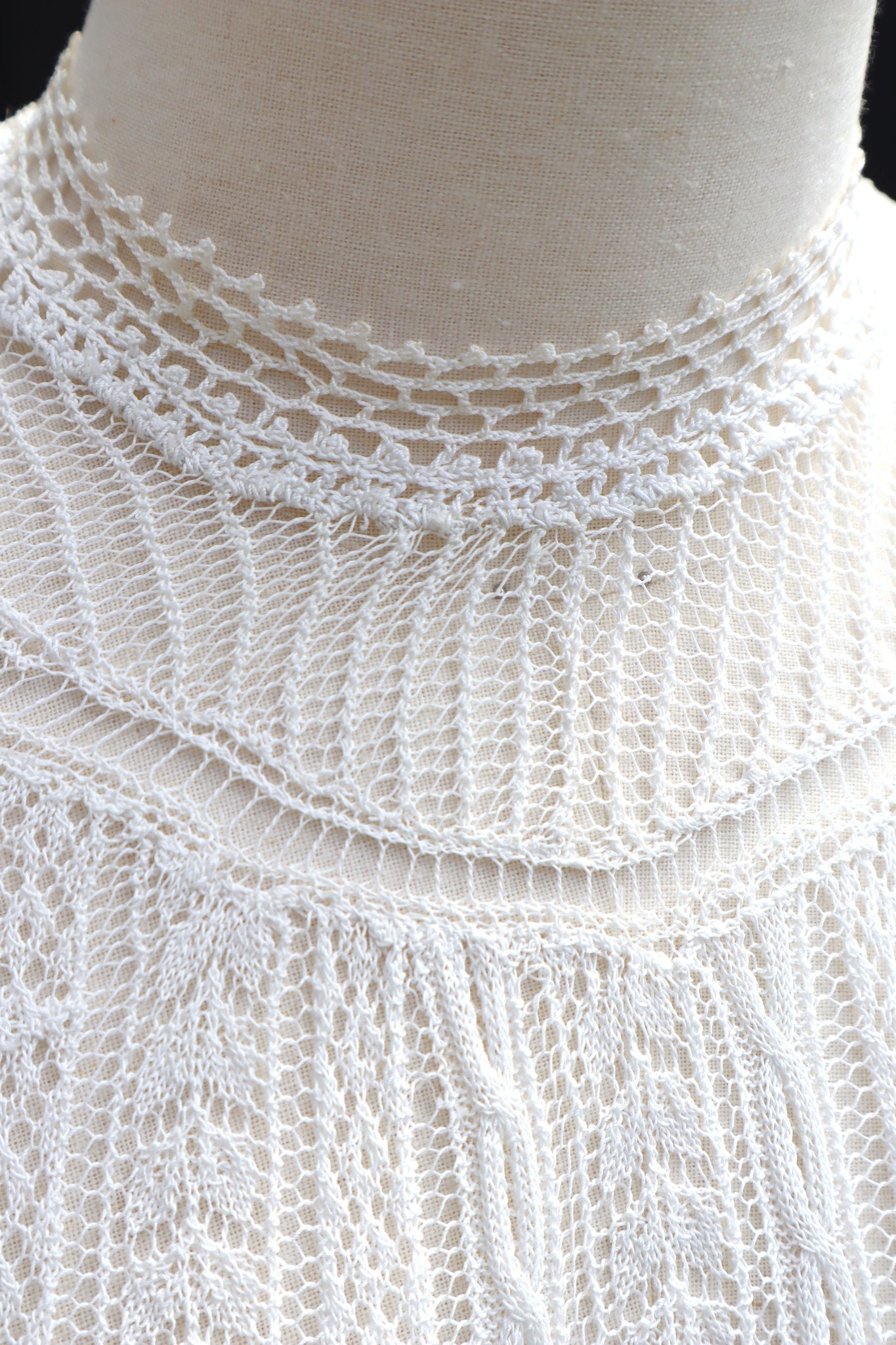 1910s French Fine Cotton Machine Knit Blouse