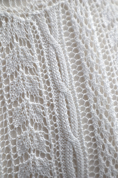 1910s French Fine Cotton Machine Knit Blouse