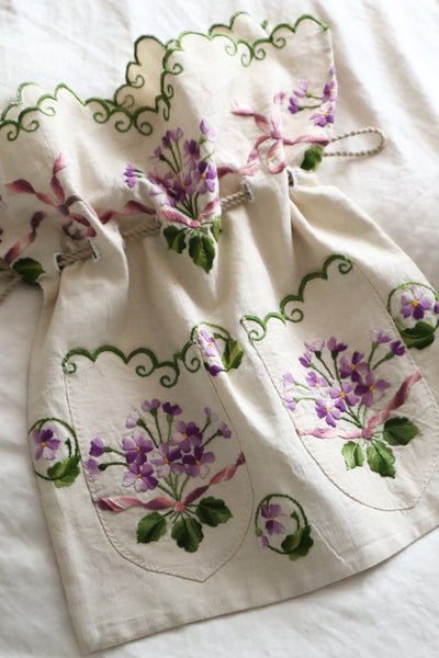 French Antique Violette Hand-Sewn Bag No.2