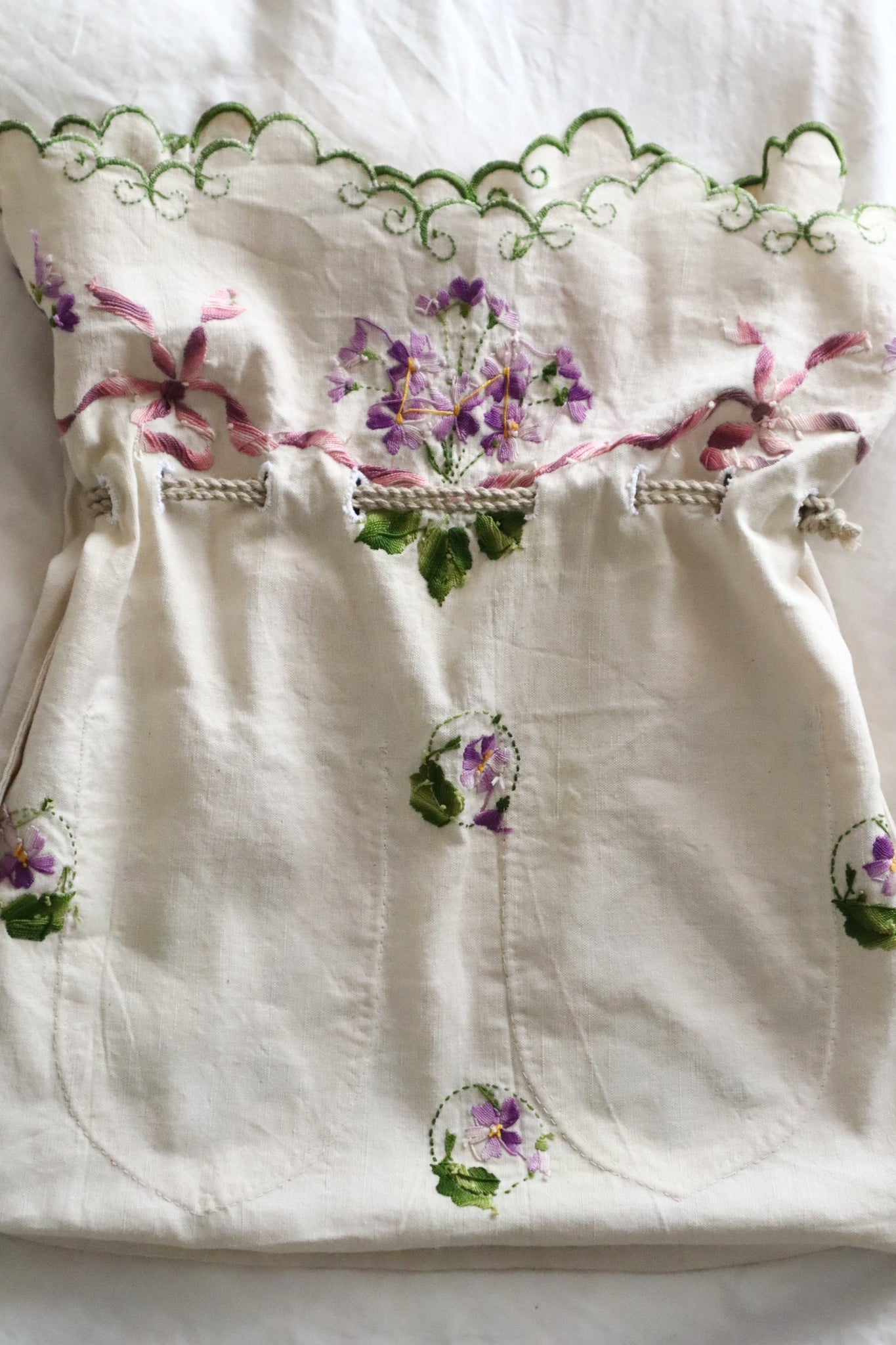 French Antique Violette Hand-Sewn Bag No.2