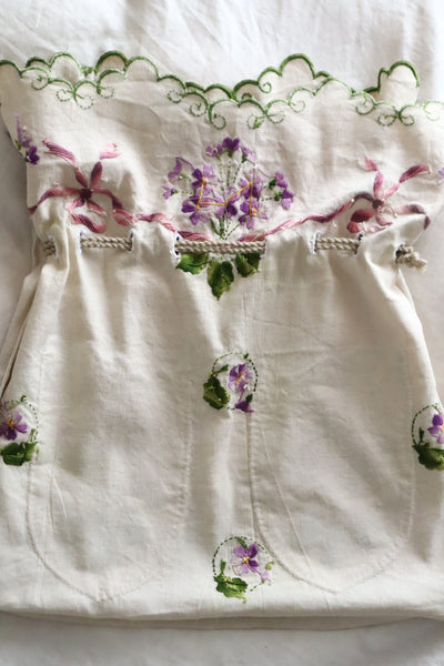 French Antique Violette Hand-Sewn Bag No.2