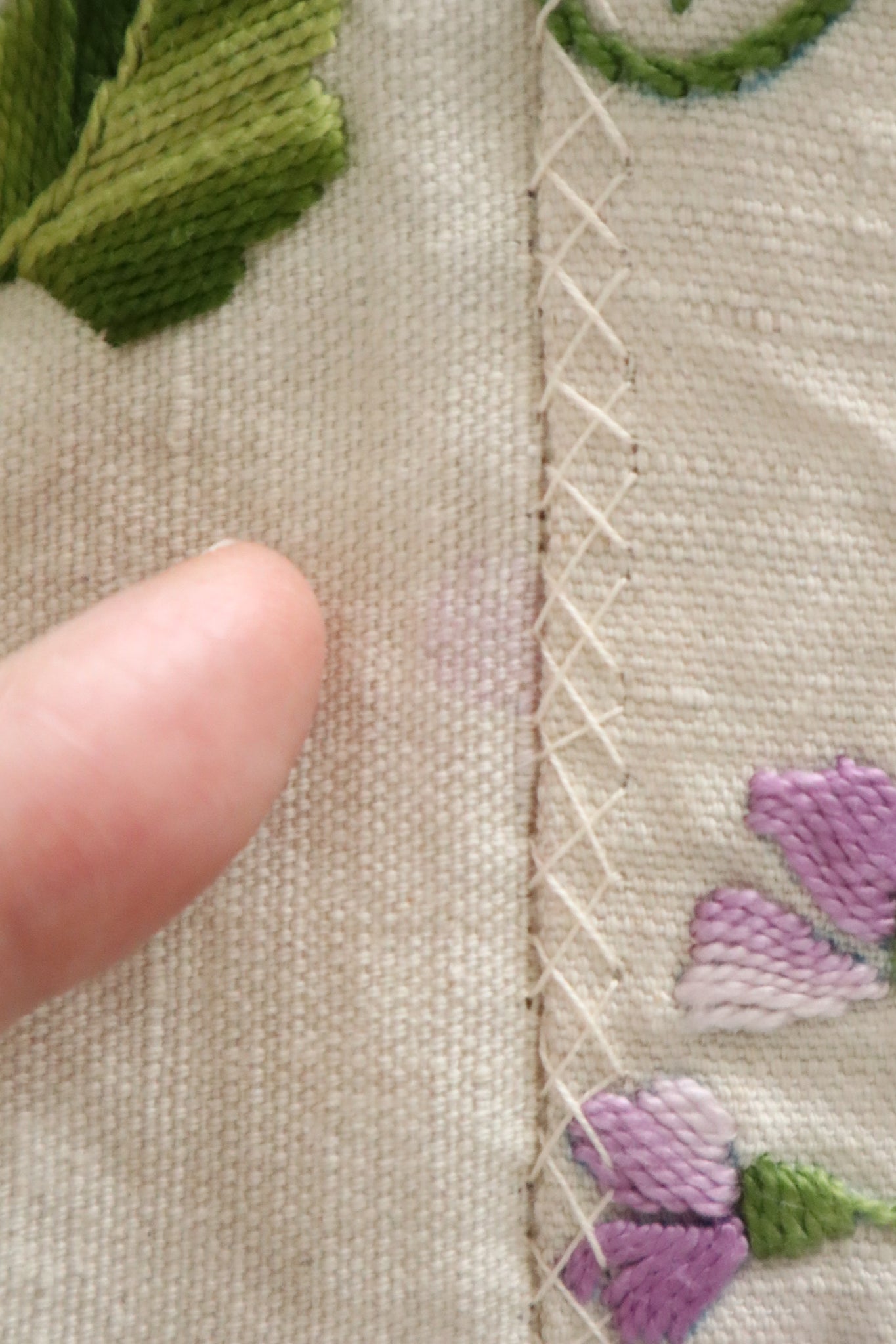 French Antique Violette Hand-Sewn Bag No.2