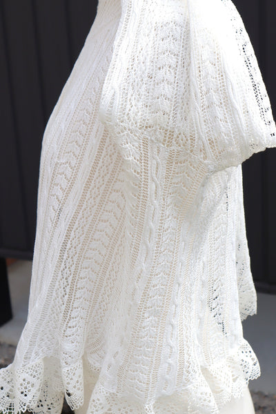 1910s French Fine Cotton Machine Knit Blouse