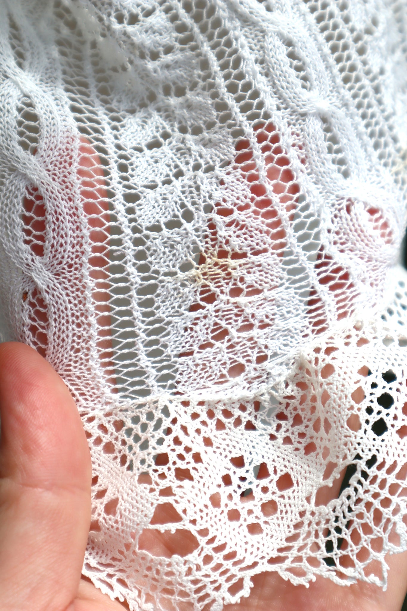 1910s French Fine Cotton Machine Knit Blouse