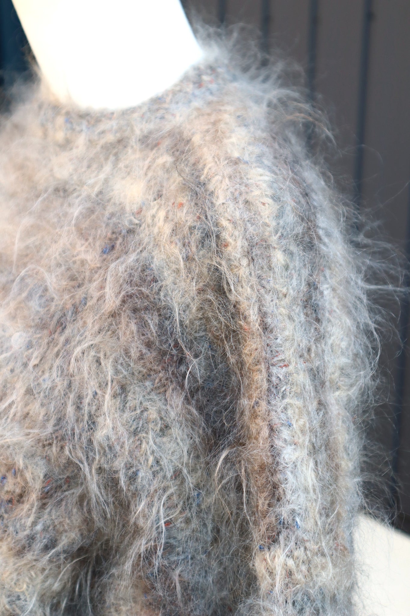 80s Hand Knit Long Haired Mohair Sweater