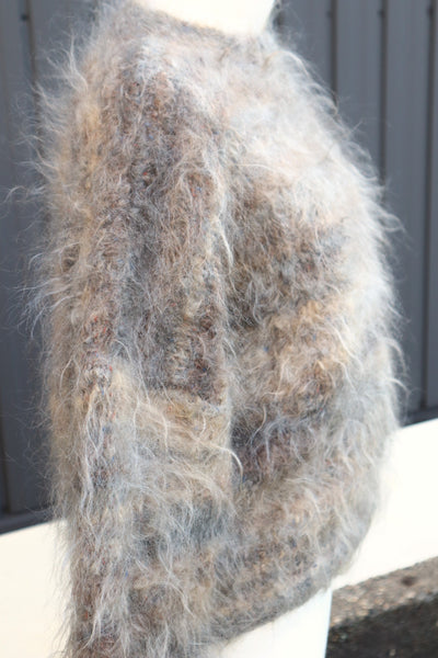 80s Hand Knit Long Haired Mohair Sweater