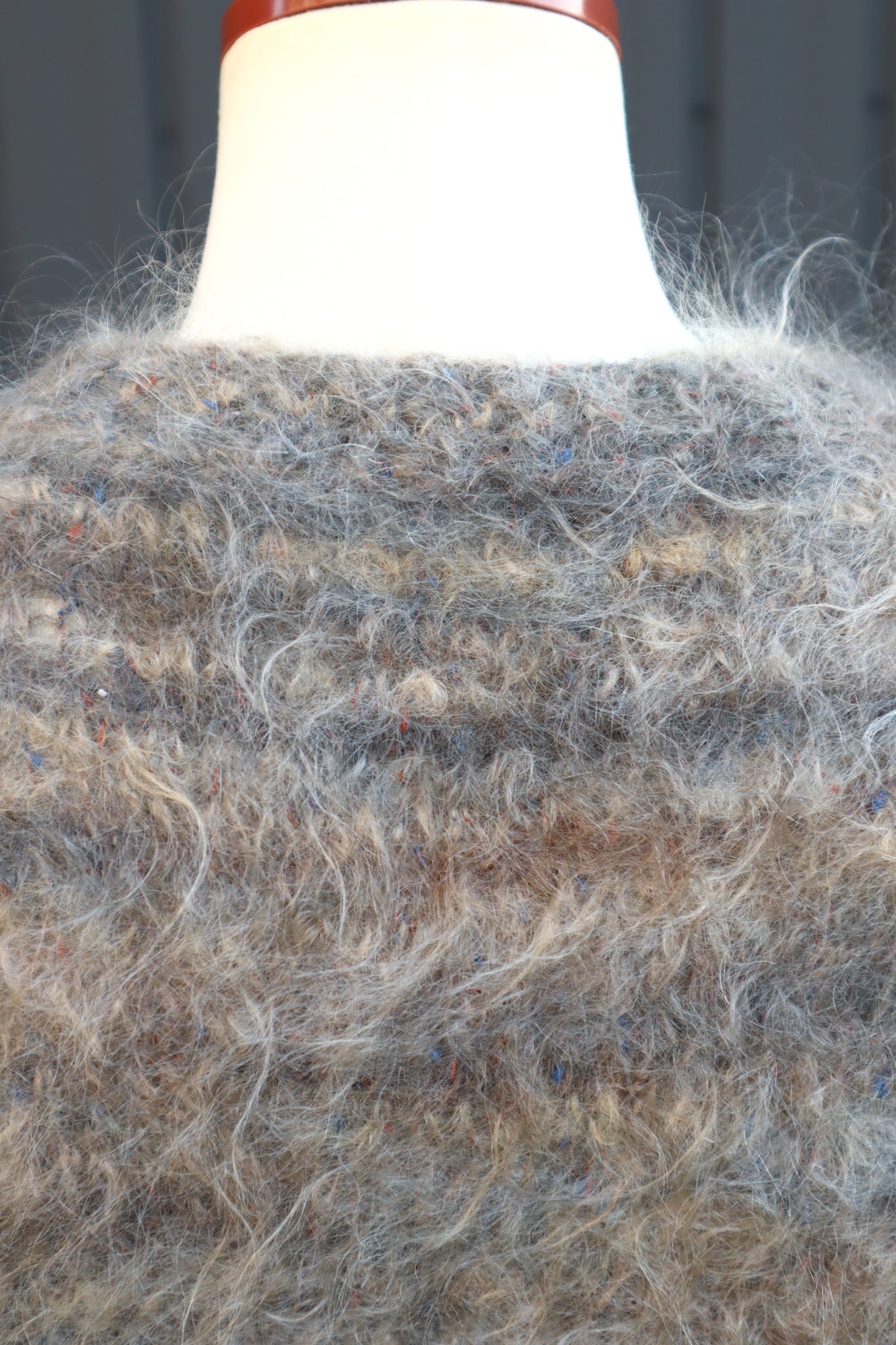 80s Hand Knit Long Haired Mohair Sweater