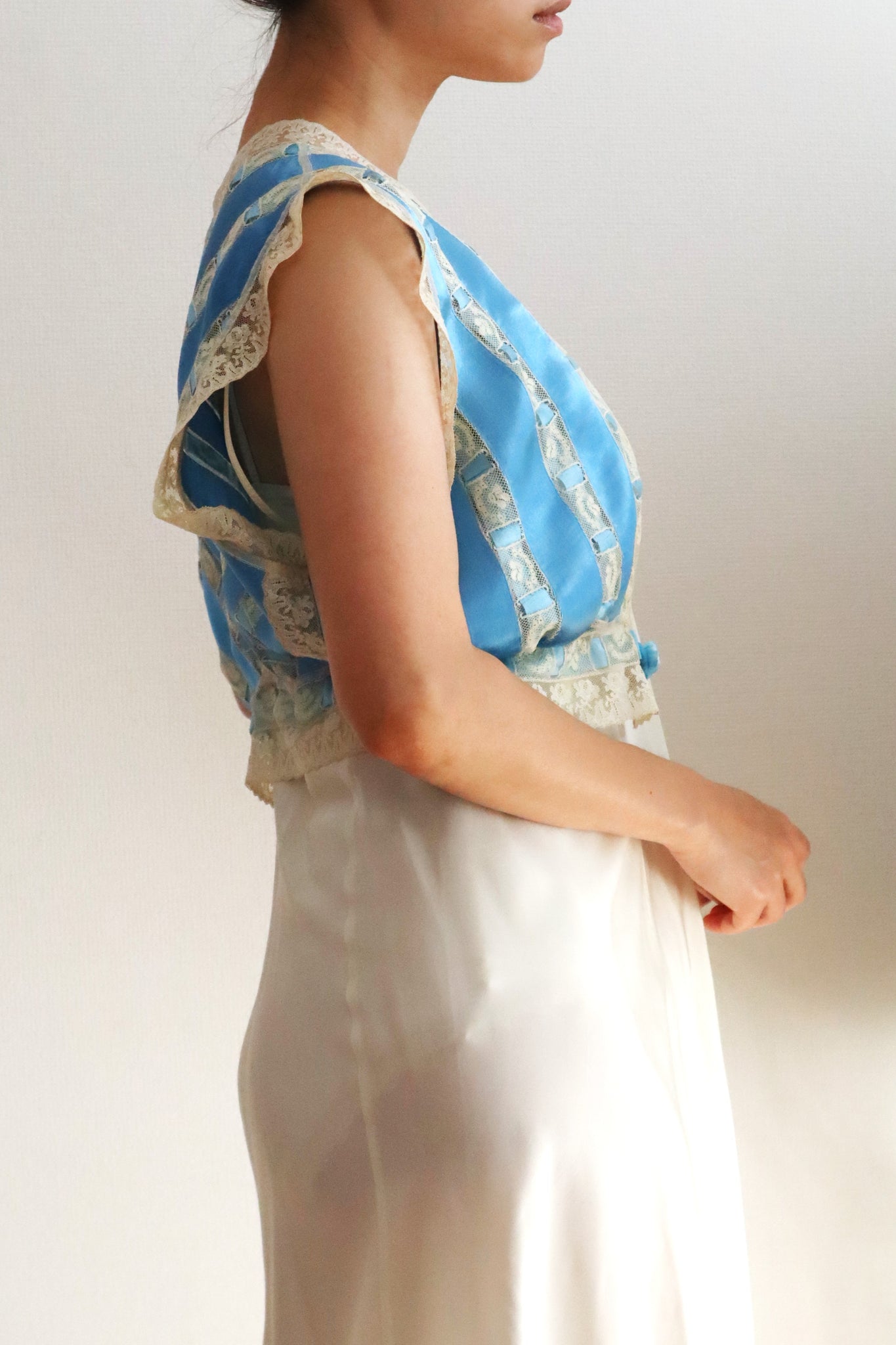 Handcrafted French Ribbon Corset Cover
