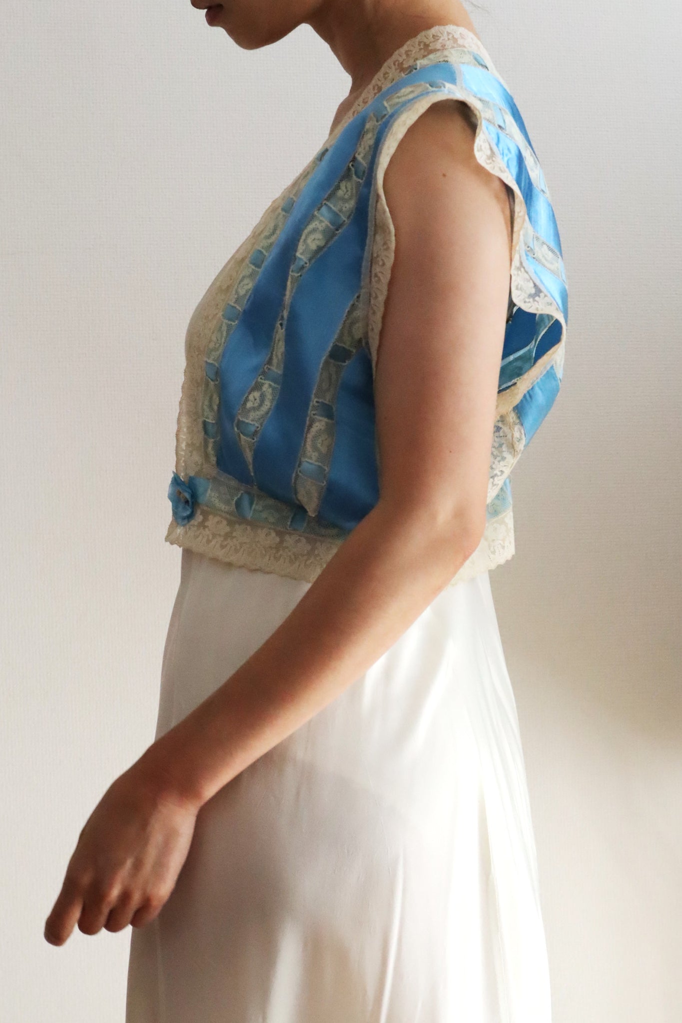 Handcrafted French Ribbon Corset Cover
