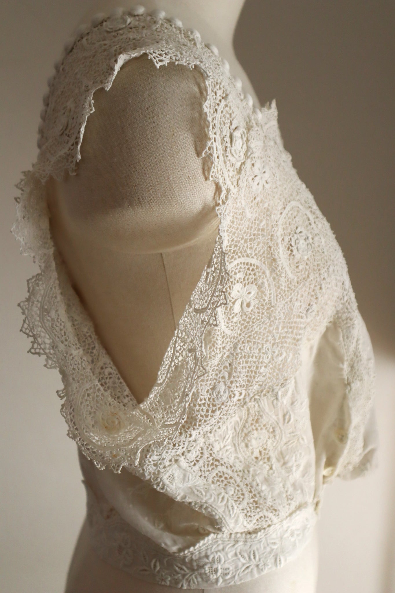 1900s French Antique Baby Dress Reworked Corset Cover