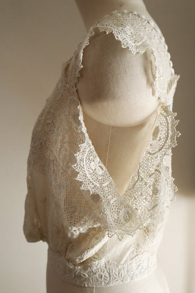 1900s French Antique Baby Dress Reworked Corset Cover