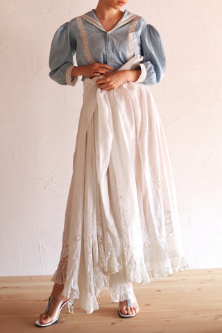 19th Hand Embroidery Skirt Cloth
