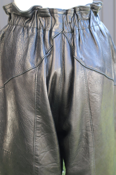 80s Soft Lamb Leather Pants