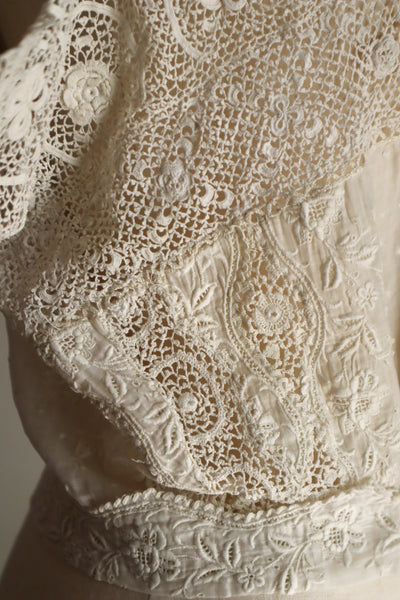 1900s French Antique Baby Dress Reworked Corset Cover