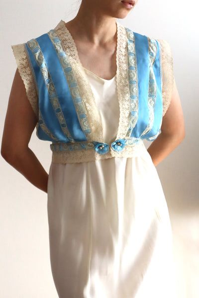 Handcrafted French Ribbon Corset Cover
