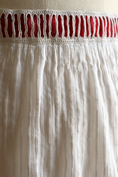 Handcrafted  French Valenciennes Lace Apron