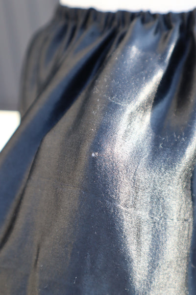 1900s Edwardian Black Silk Petticoat Skirt
