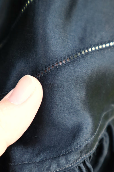 1900s Edwardian Black Silk Petticoat Skirt