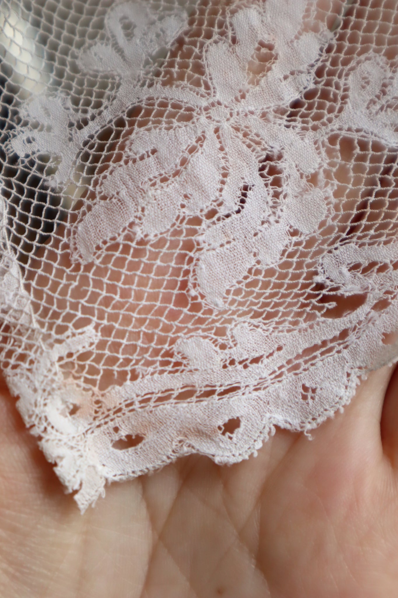 Handcrafted  French Valenciennes Lace Apron