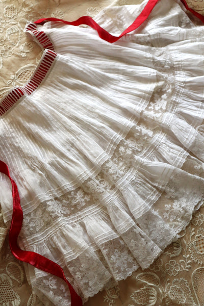 Handcrafted  French Valenciennes Lace Apron