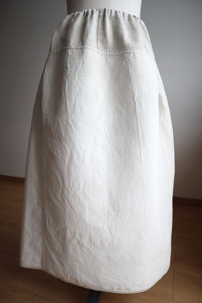 1900s Homespun Linen Sack Skirt