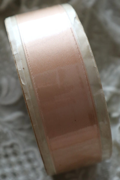 1930s–1940s French Deadstock Rayon Satin Ribbon Spool