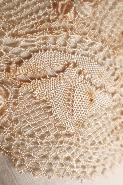1900s Ecru Silk Maltese Lace Collar