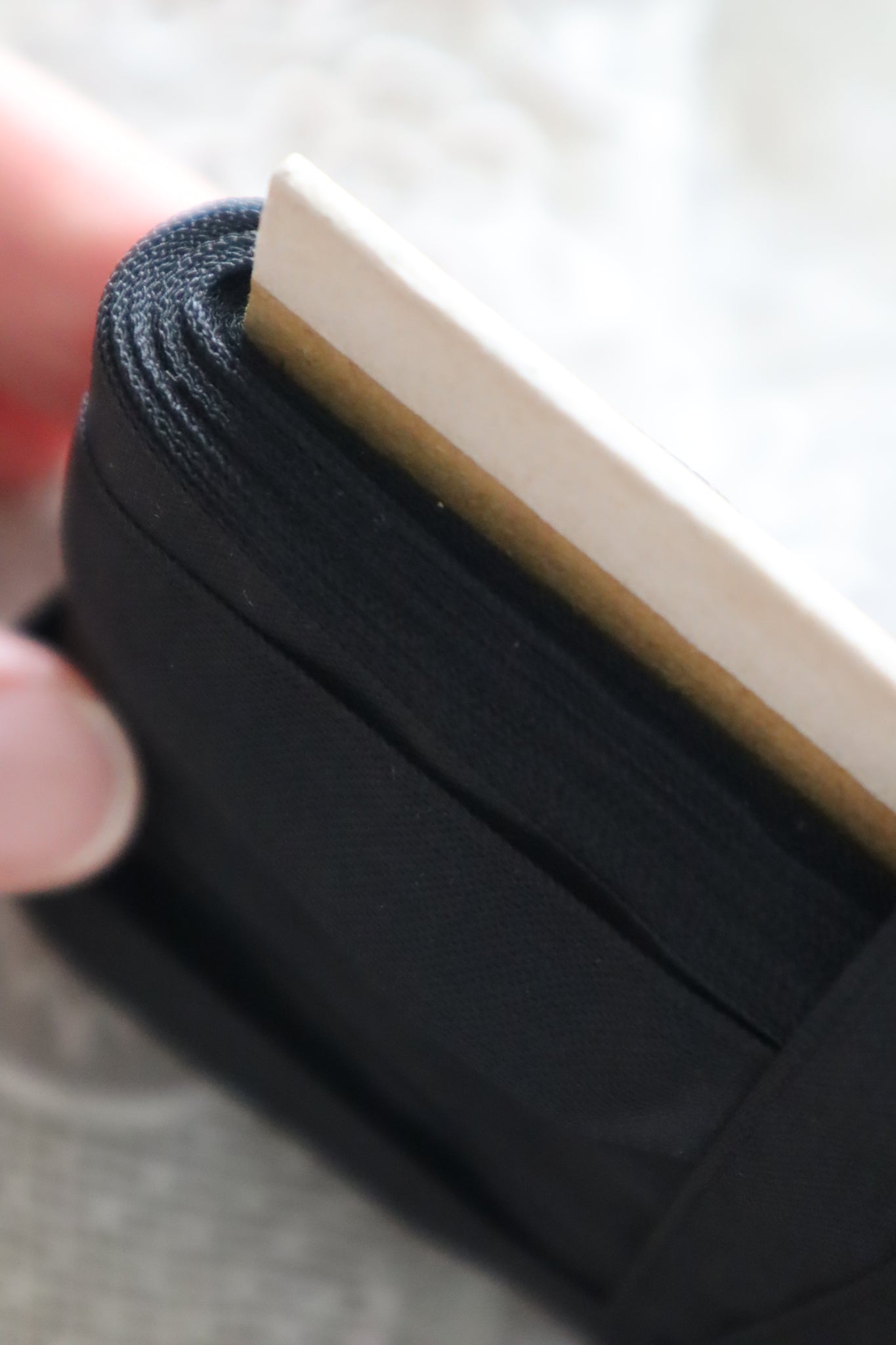 1940s–1950s French Deadstock Black Rayon Ribbon 100m