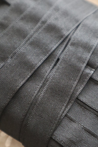 1940s–1950s French Deadstock Black Rayon Ribbon 100m