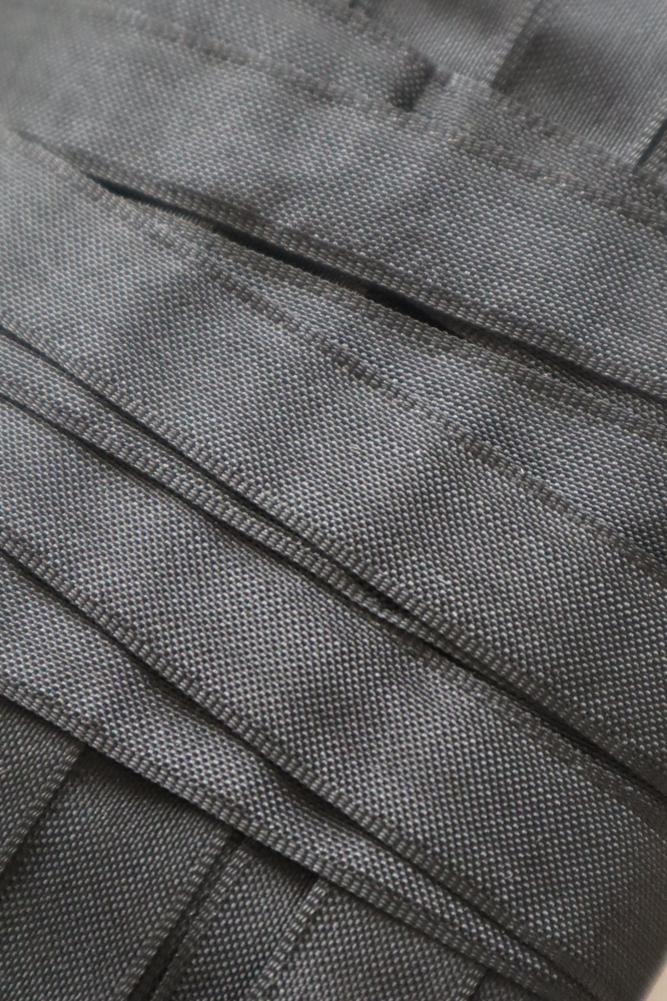 1940s–1950s French Deadstock Black Rayon Ribbon 100m
