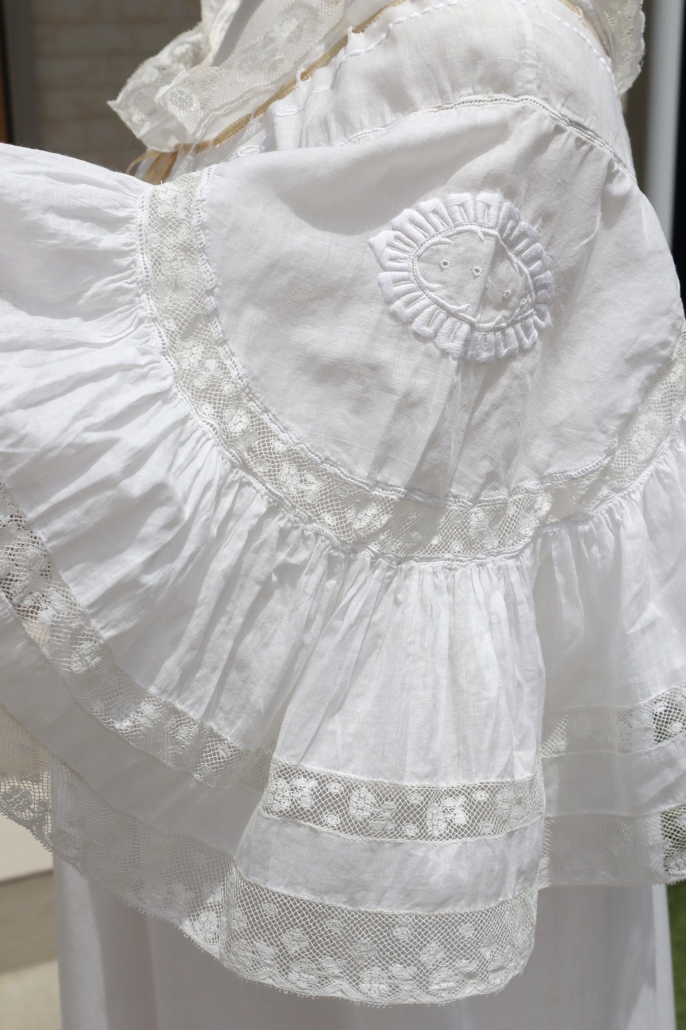 1900s Bell Sleeve Edwardian Nightgown