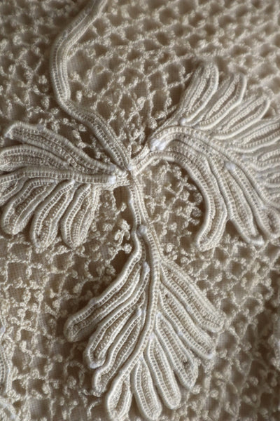1890s–1900s Irish Crochet Lace High-necked Collar