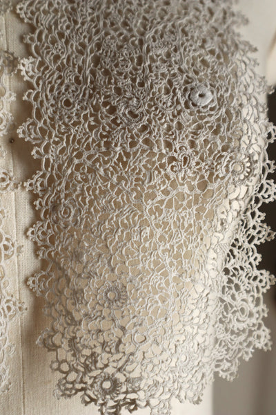 1900s–1910s Irish Crochet Lace Jabot
