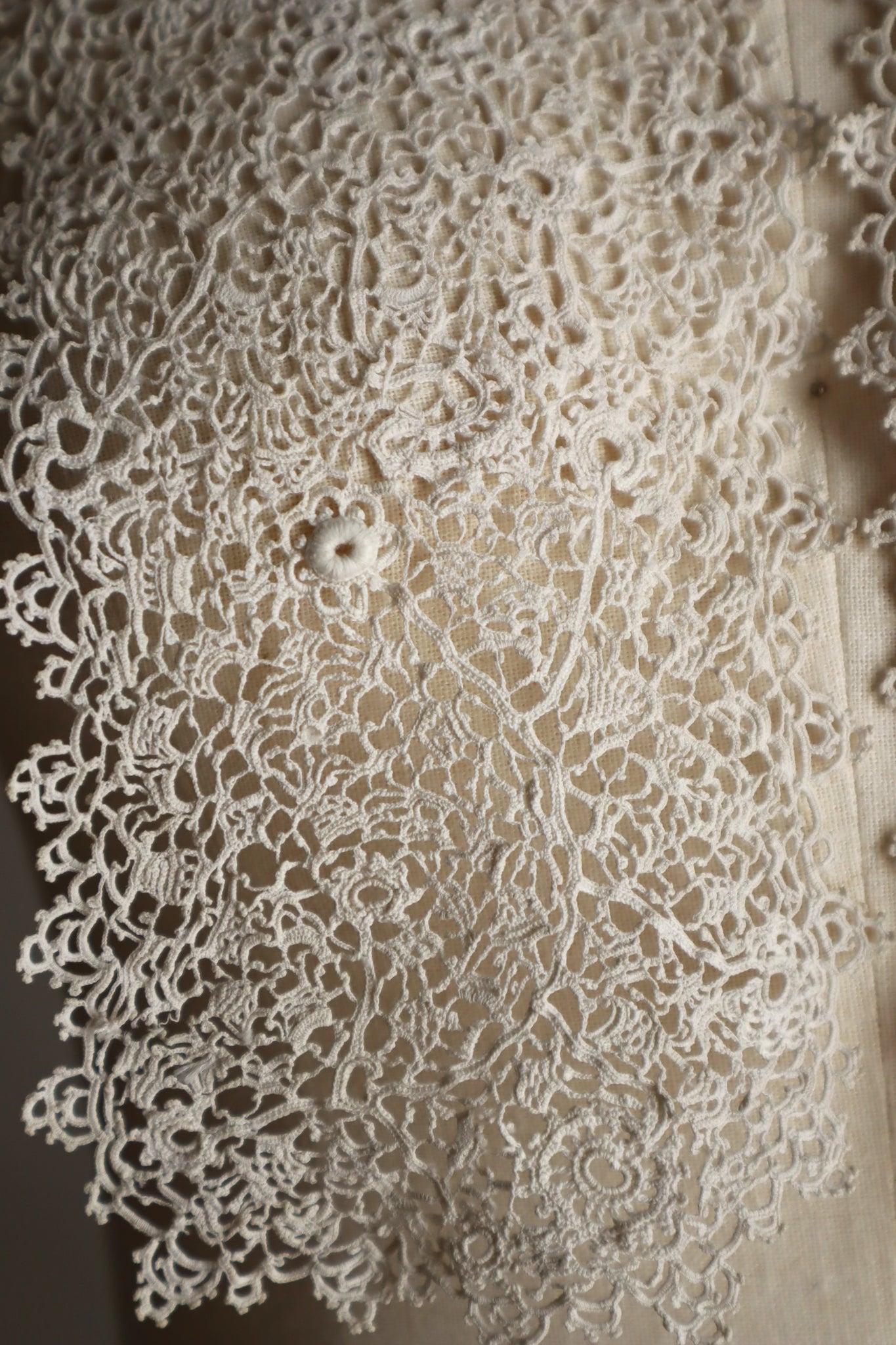1900s–1910s Irish Crochet Lace Jabot