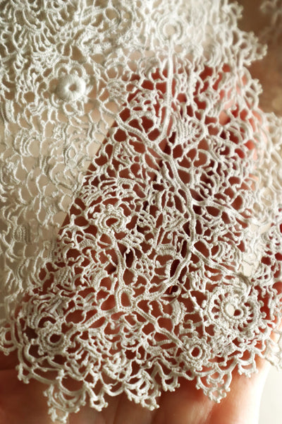 1900s–1910s Irish Crochet Lace Jabot