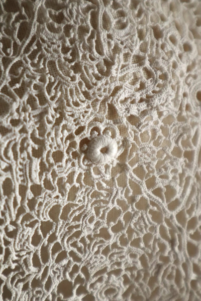 1900s–1910s Irish Crochet Lace Jabot