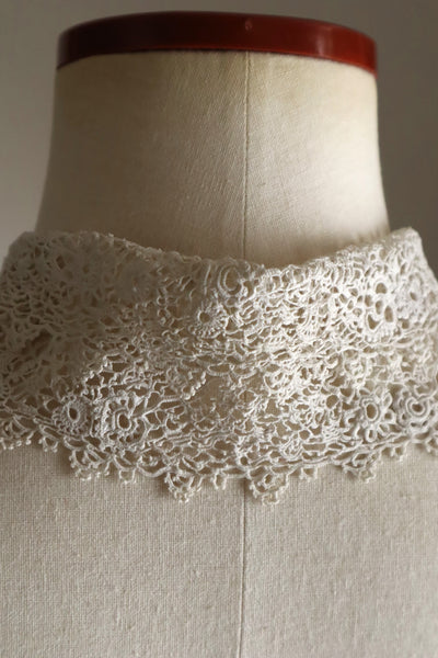 1900s–1910s Irish Crochet Lace Jabot